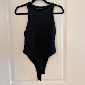 Zara Black Sleeveless Kids One-Piece Bodysuit